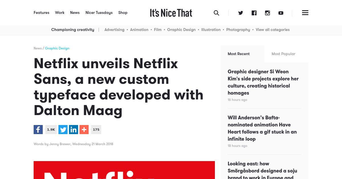 Netflix unveils Netflix Sans, a new custom typeface developed with Dalton  Maag