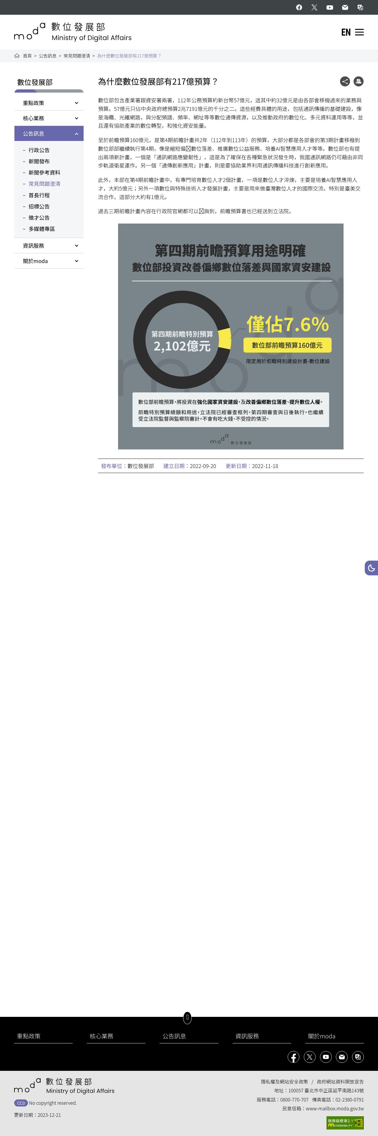 Re: [新聞] 數位部：預算沒有200億 盼候選人查證後理